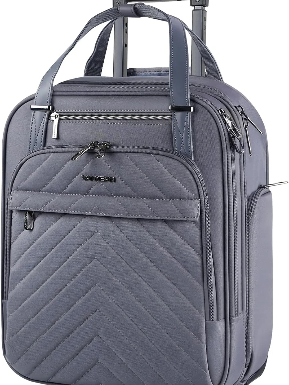 Vankean Quilted Carry-On Travel Bag - Gray